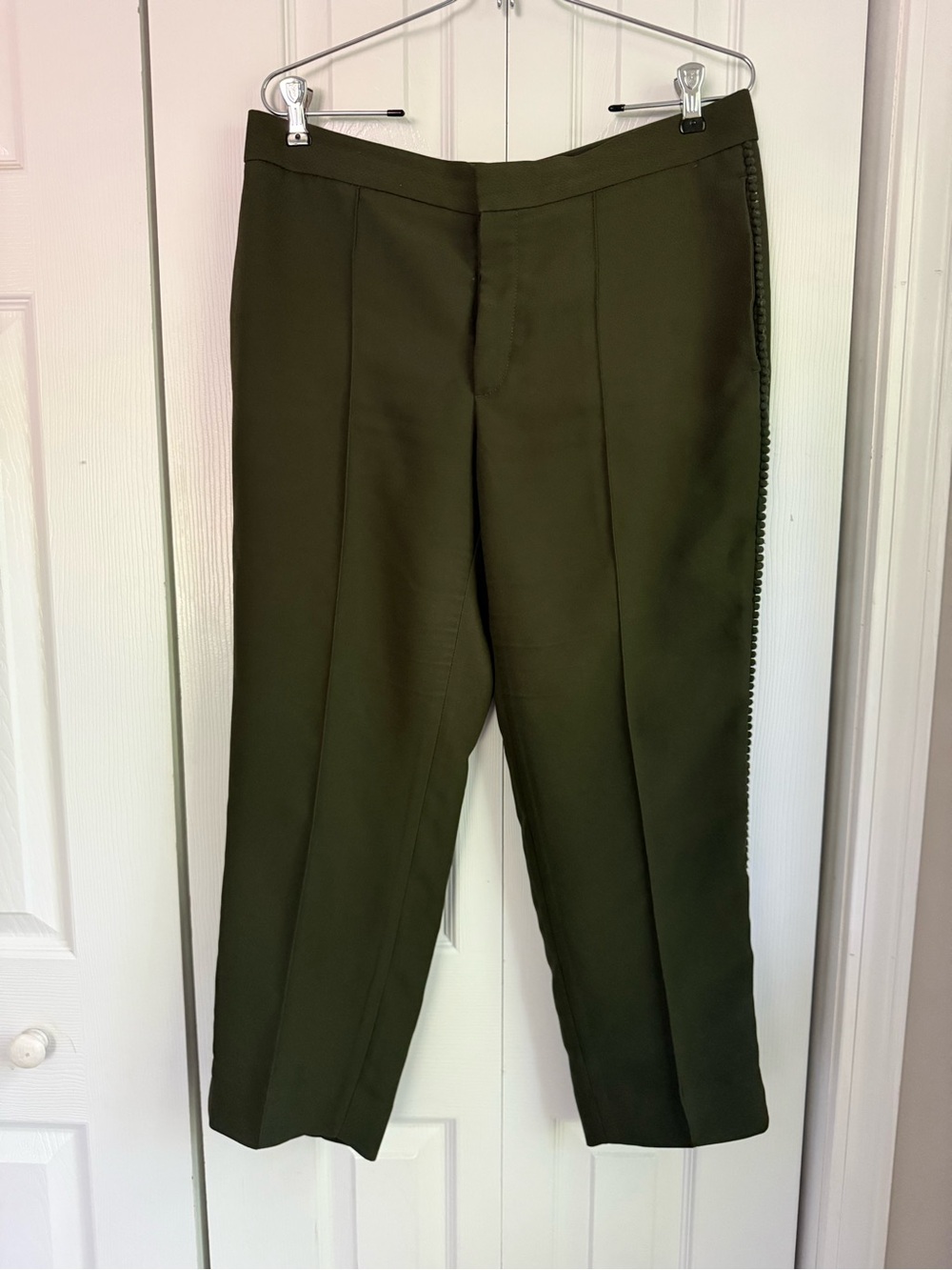 Banana Republic Avery Olive Cropped Dress Pants - 8P